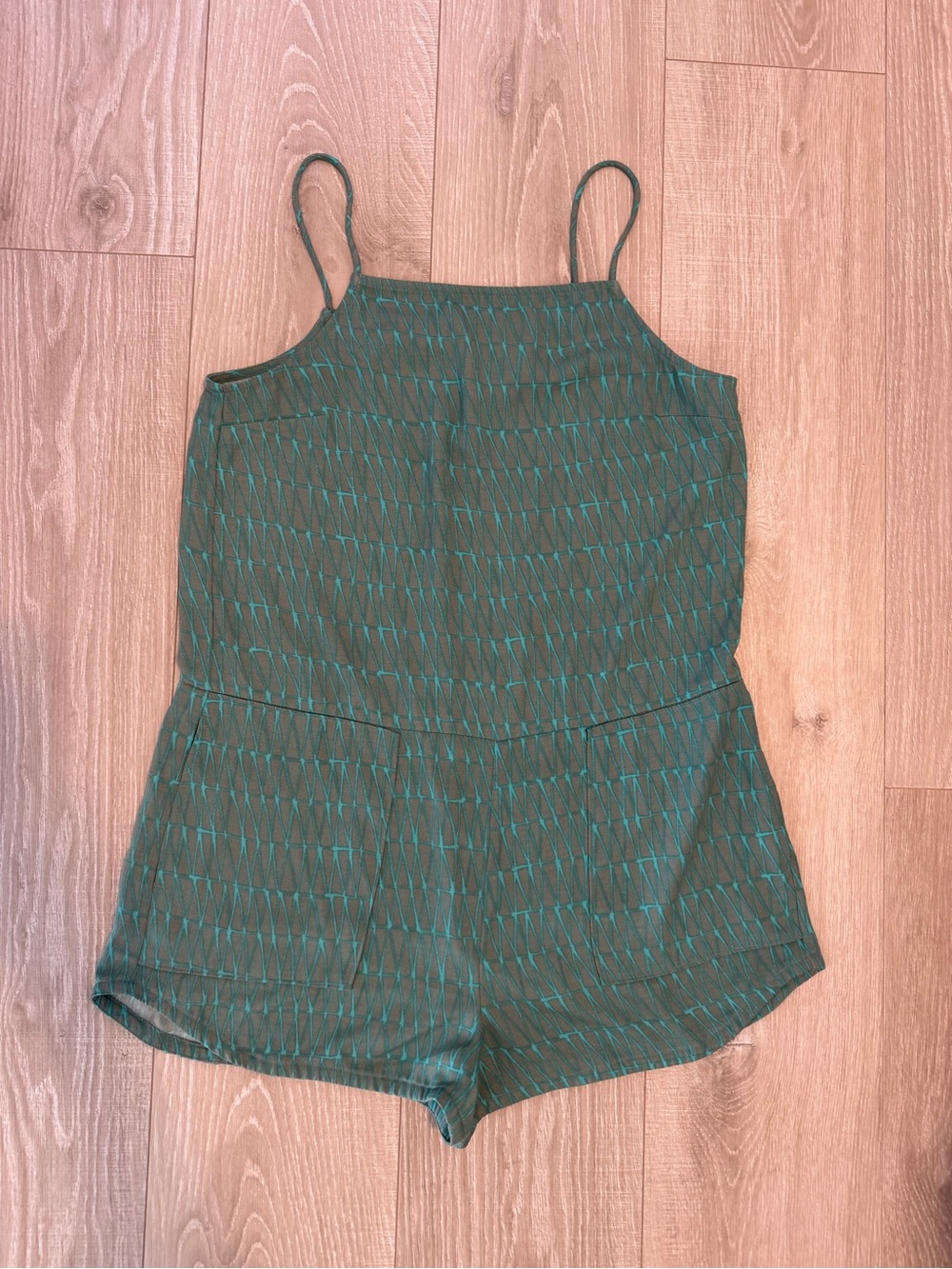 RVCA' Green Patterned Romper